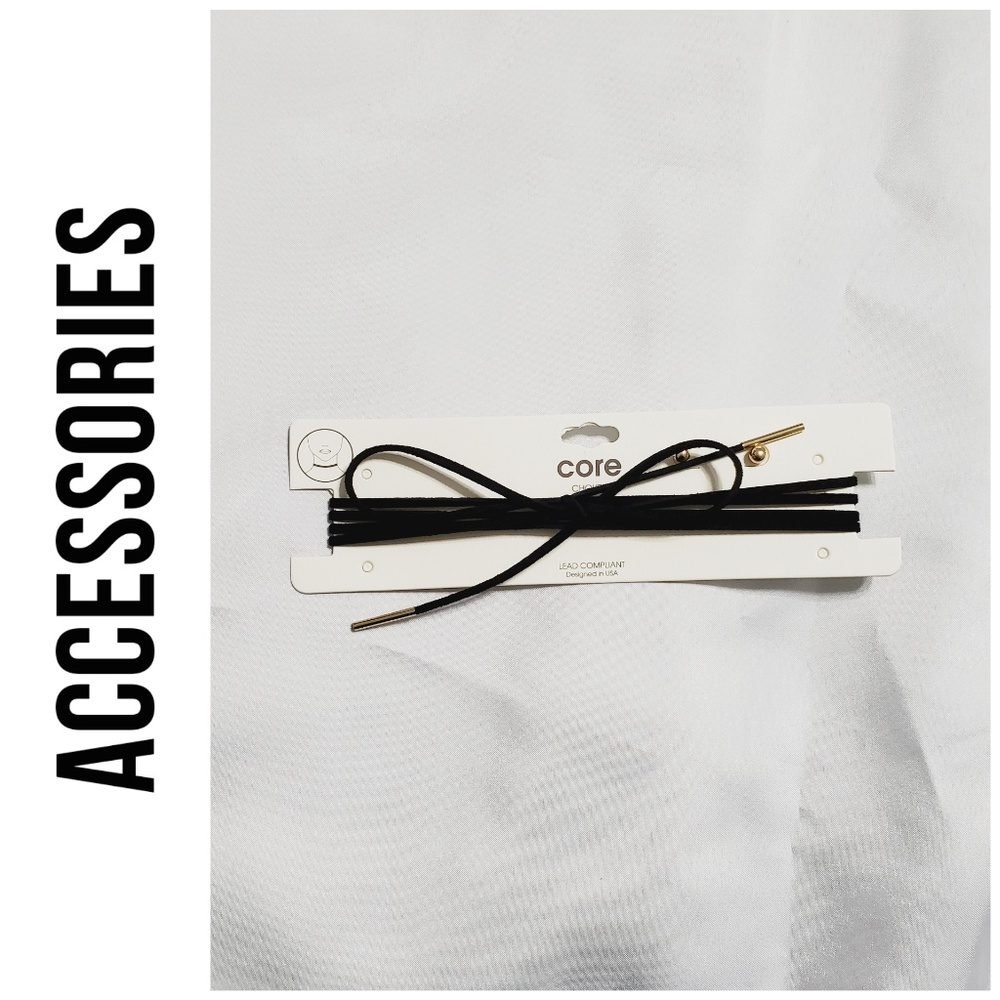 ⭐ Core Choker and Gold Stud Earring Set NWT